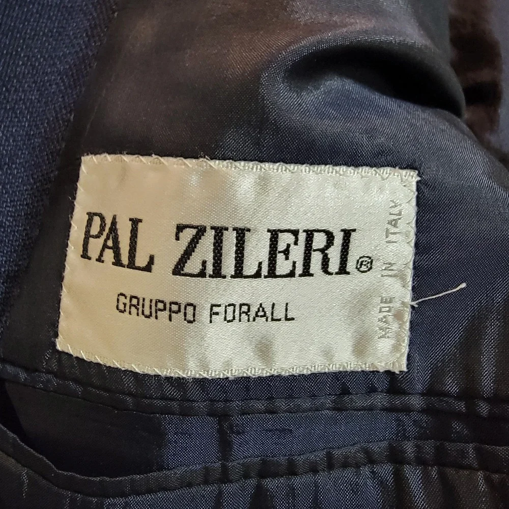 Pal Zileri Made In Italy Men's Navy Blue Blazer Sport Coat 56L‎